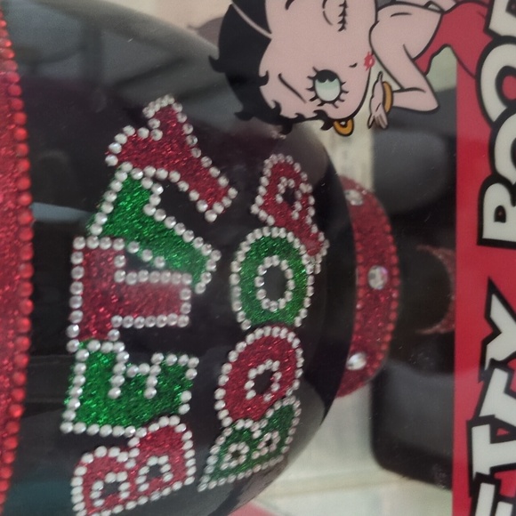 Betty Boop Black and Red Glass - Picture 2 of 5